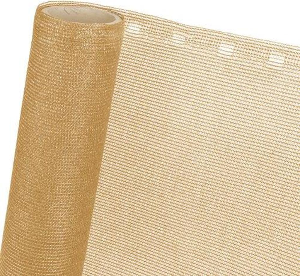 Zaunblende in verschiedenen Farben – Sichtschutz für Garten & Balkon – 0,9 m / beige