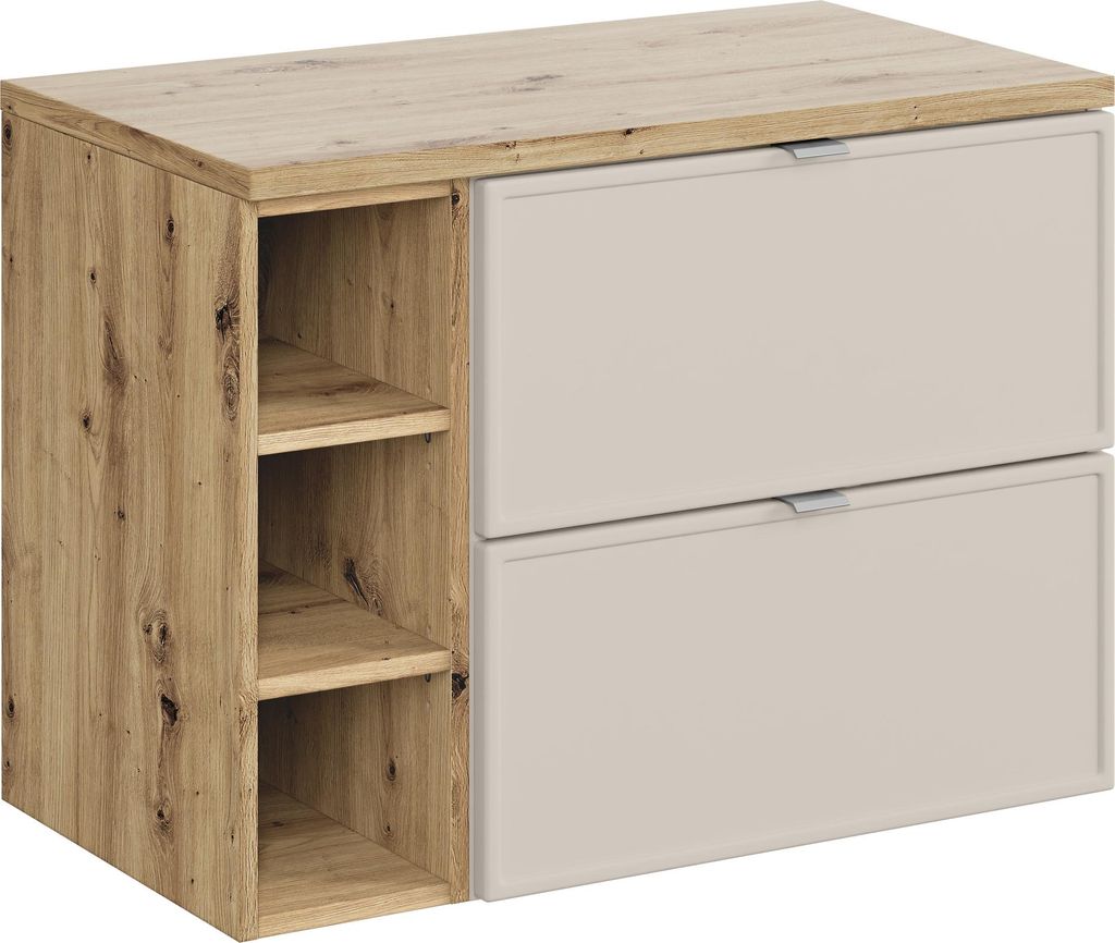Modernes Badezimmermöbel-Set 80 Cm Mit Waschtisch Und Ablagen