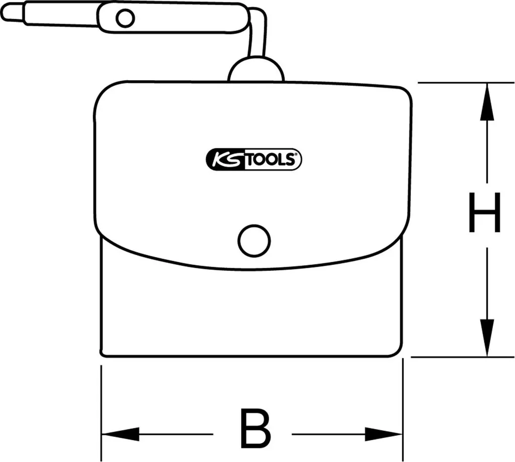 Rangement sécurisé pour gants d'électricien KS TOOLS 200mm 117.1665