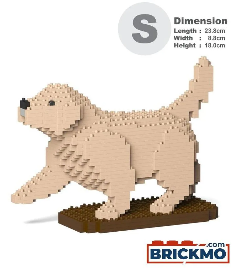 Déco Chien Robuste JEKCA Golden Retriever : Fini les Blocs qui Tombent