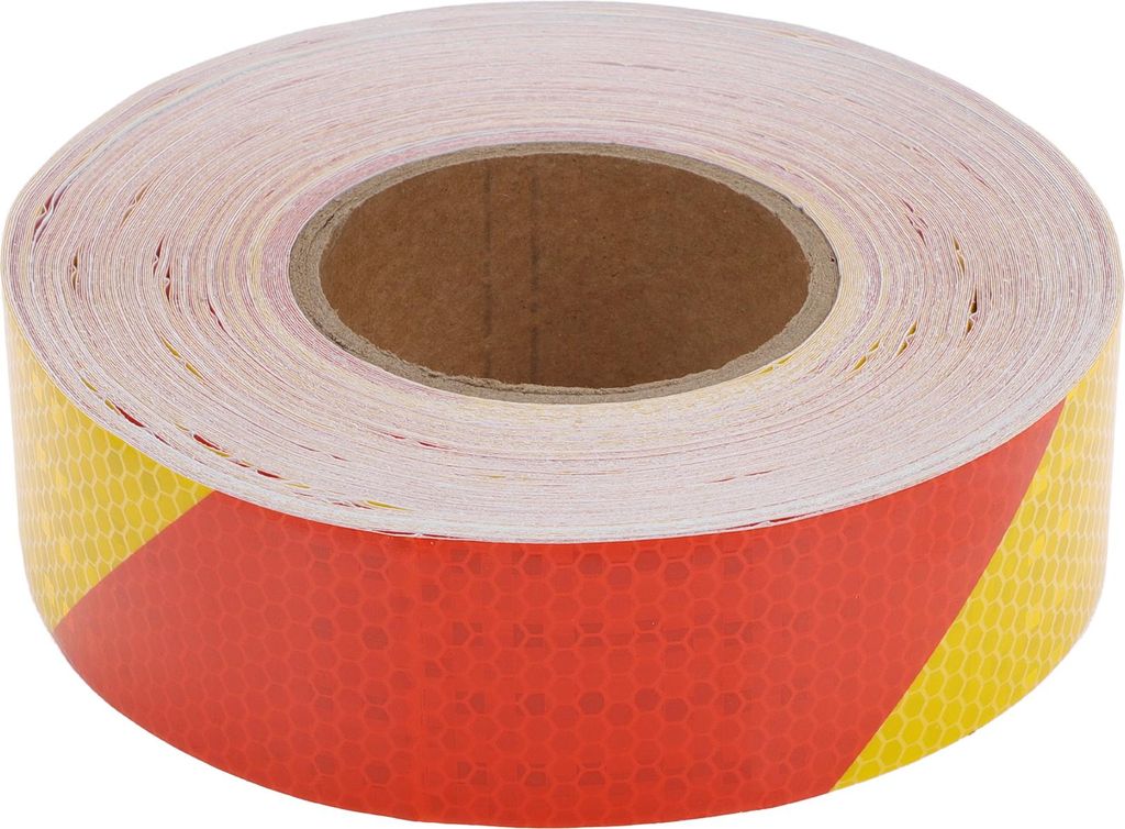 Universal 164.04ft x 1.97" Air-Release Adhesive Pinstripe Tape Automotive Pinstriping Tape PVC Rot, Gelb