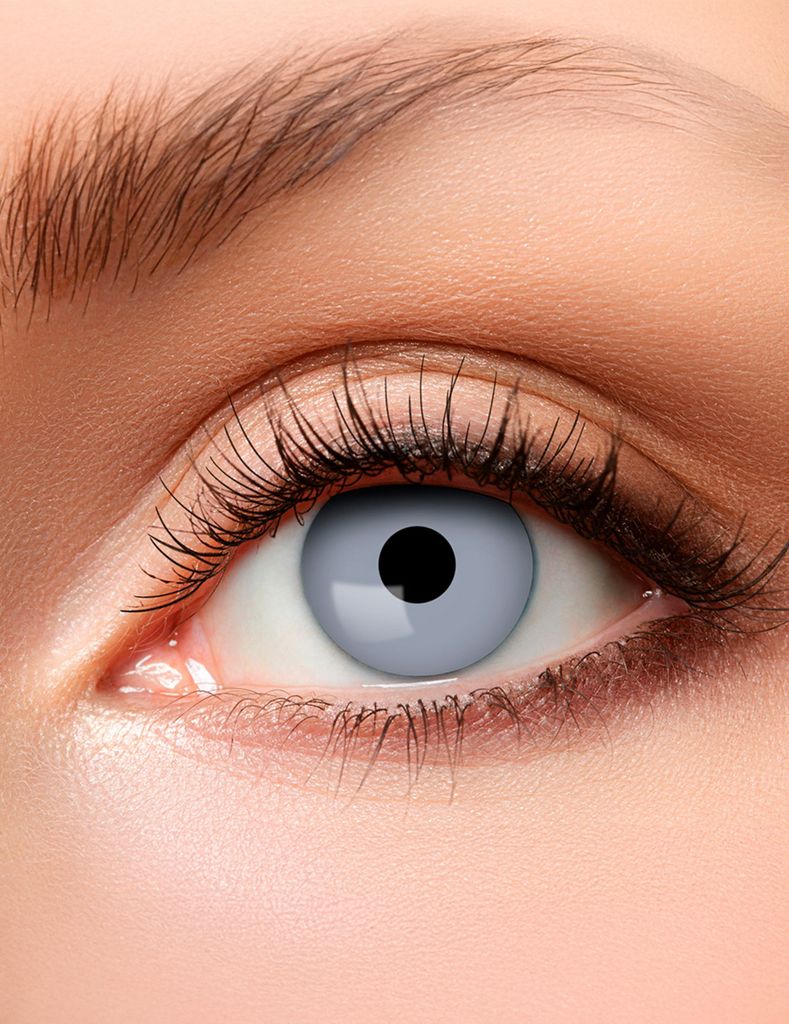 Vampire Grey farbige Wochen-Kontaktlinsen perfekt für Fasching Halloween Cosplay