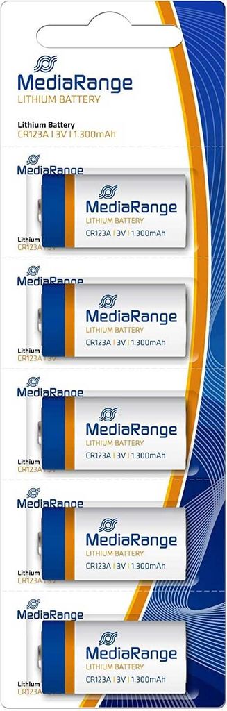 MediaRange Batterie Batteries  Blister Lithium/CR123A 3V Immagine del prodotto 