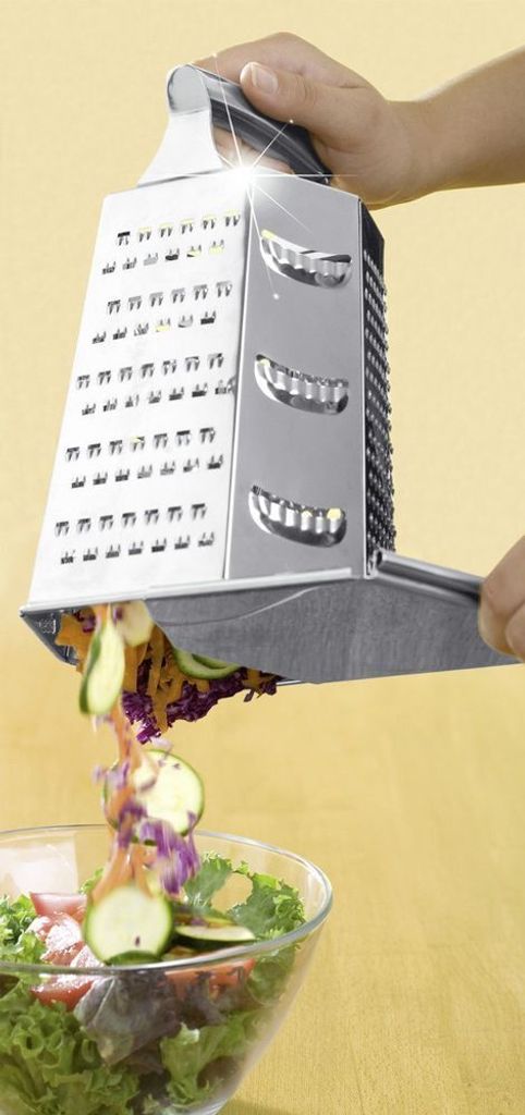 Standreibe Edelstahl 6 Seiten Mehrzweckreibe Käsereibe Produktbild 3