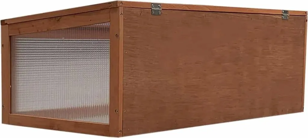 Serre en bois et polycarbonate grand format pour potager d'autonomie
