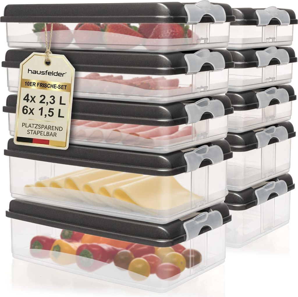 Aufschnittdosen für Kühlschrank, Wurst Aufbewahrung mit Deckel