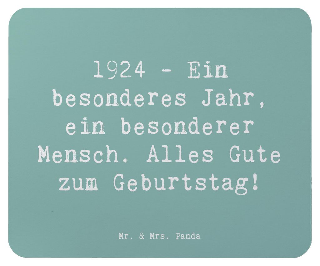 Mr. & Mrs. Panda Mauspad Spruch 1924 Geburtstag - Meeresbrise - Geschenk, laptop mousepad, Geburtstagsgeschenk, Jahr, Happy Birthday, besonderes, M...
