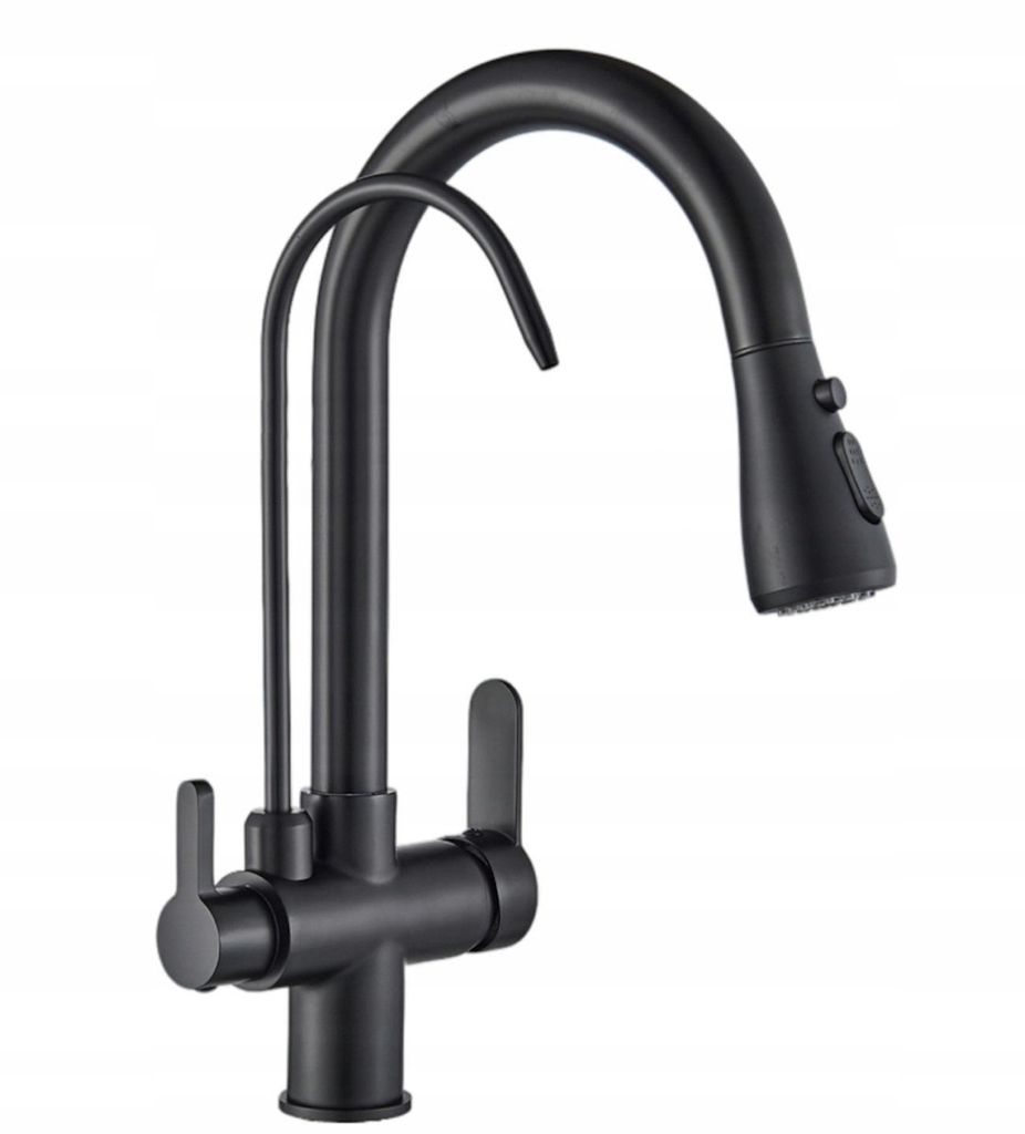 Küchenarmaturen 360°Schwenkbar 3 Wege Wasserhahn Küche mit Produktbild 