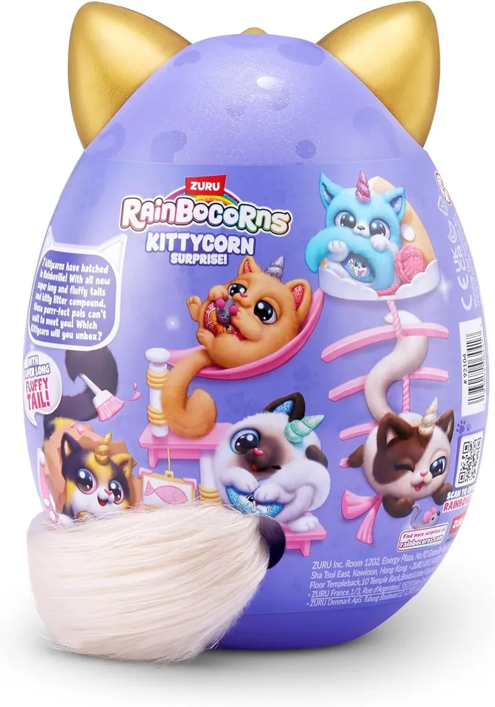 Rainbocorns Kittycorn Surprise série 7 avec queue rose peluche chaton - 6