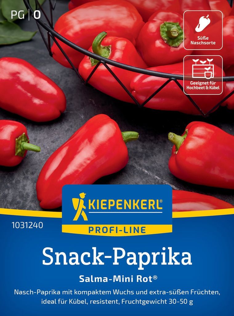 Paprika Salma-Mini Rot F1 | Paprikasamen von Kiepenkerl