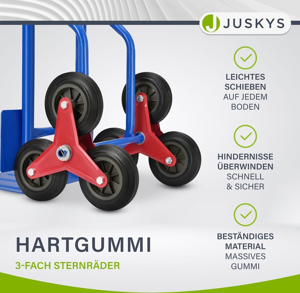 Juskys Treppensackkarre klappbar - für Umzug & schwere Produktbild 8