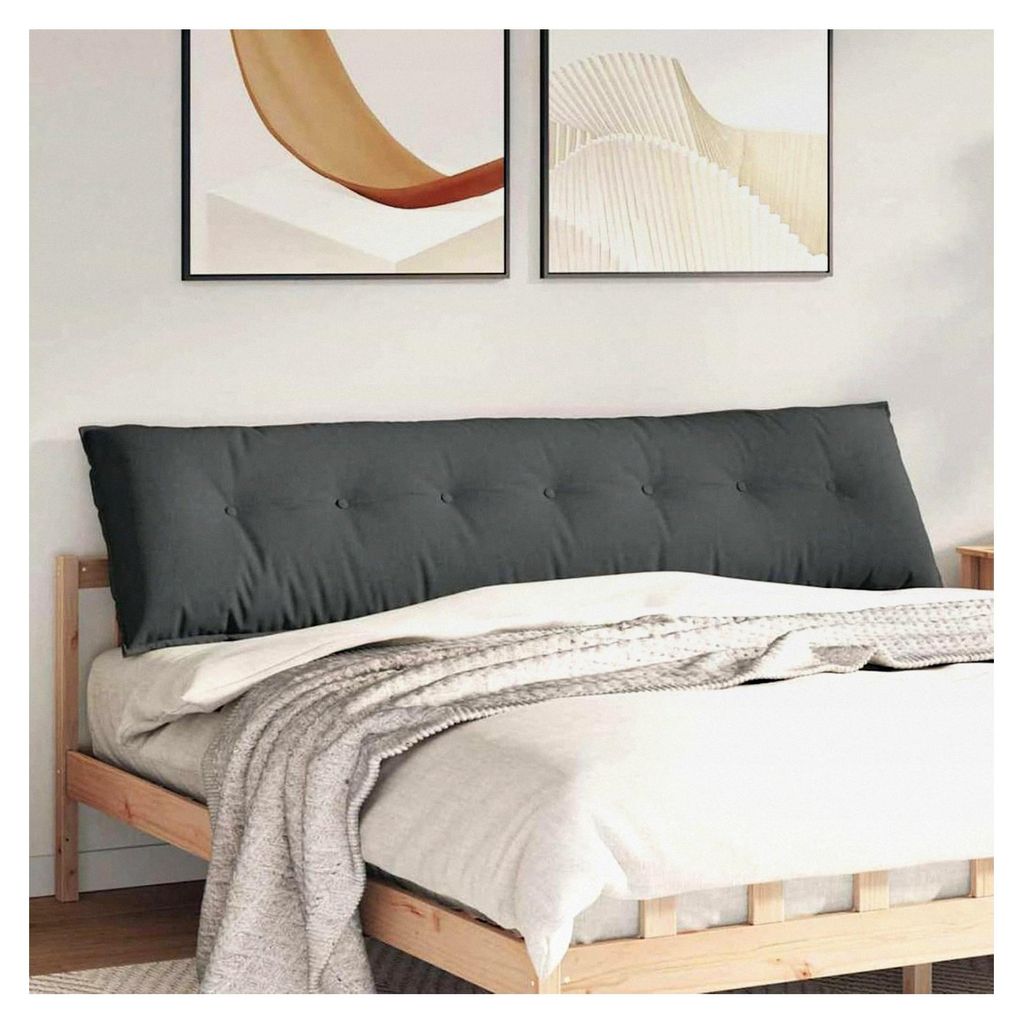 Innen-Rückenkissen Moderner Stil Dunkelgrau 200x19x50cm - Wohnzimmer & Heimbüro Bett- und Sofakissen