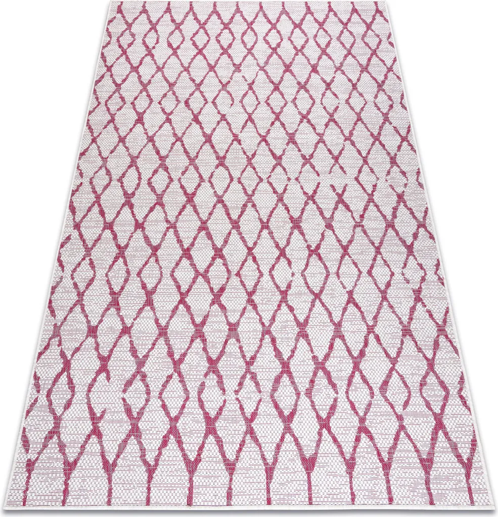 Tapis de salon 140x190 cm tissé plat idéal sous une table ou un bureau