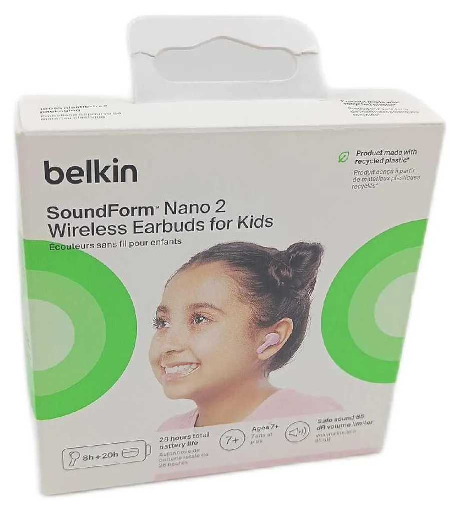 Casque Bluetooth Enfant Anti-Bruit Belkin SoundForm Nano 2 Protection 85dB