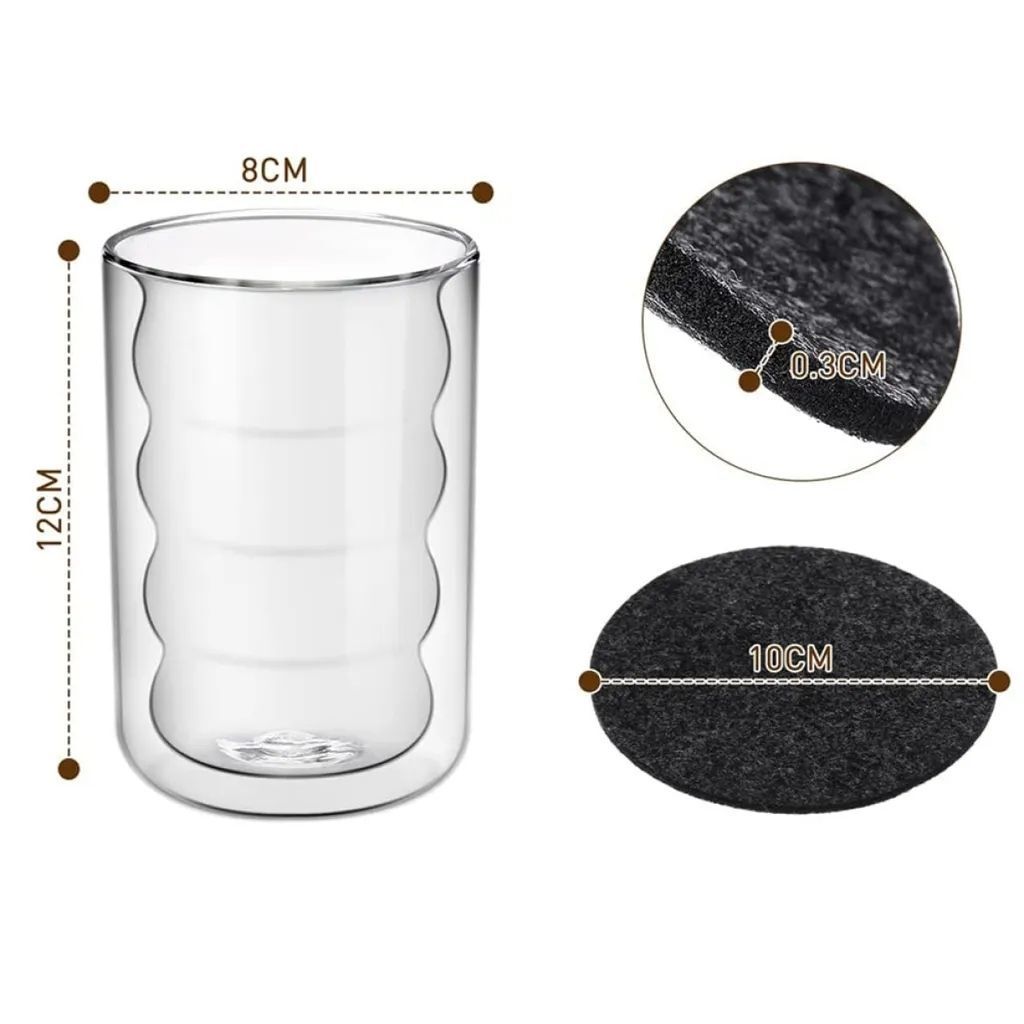 Latte Macchiato Tassen, doppelwandig, 350 ml, Set mit 6 Produktbild 2