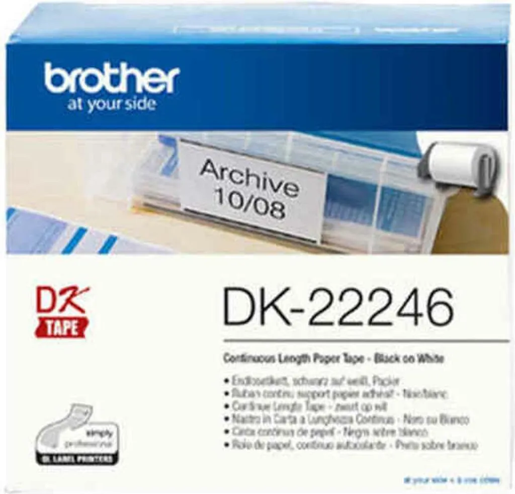 Etiquettes Brother DK22246 Thermique Direct Format XL 103mm Adhésives