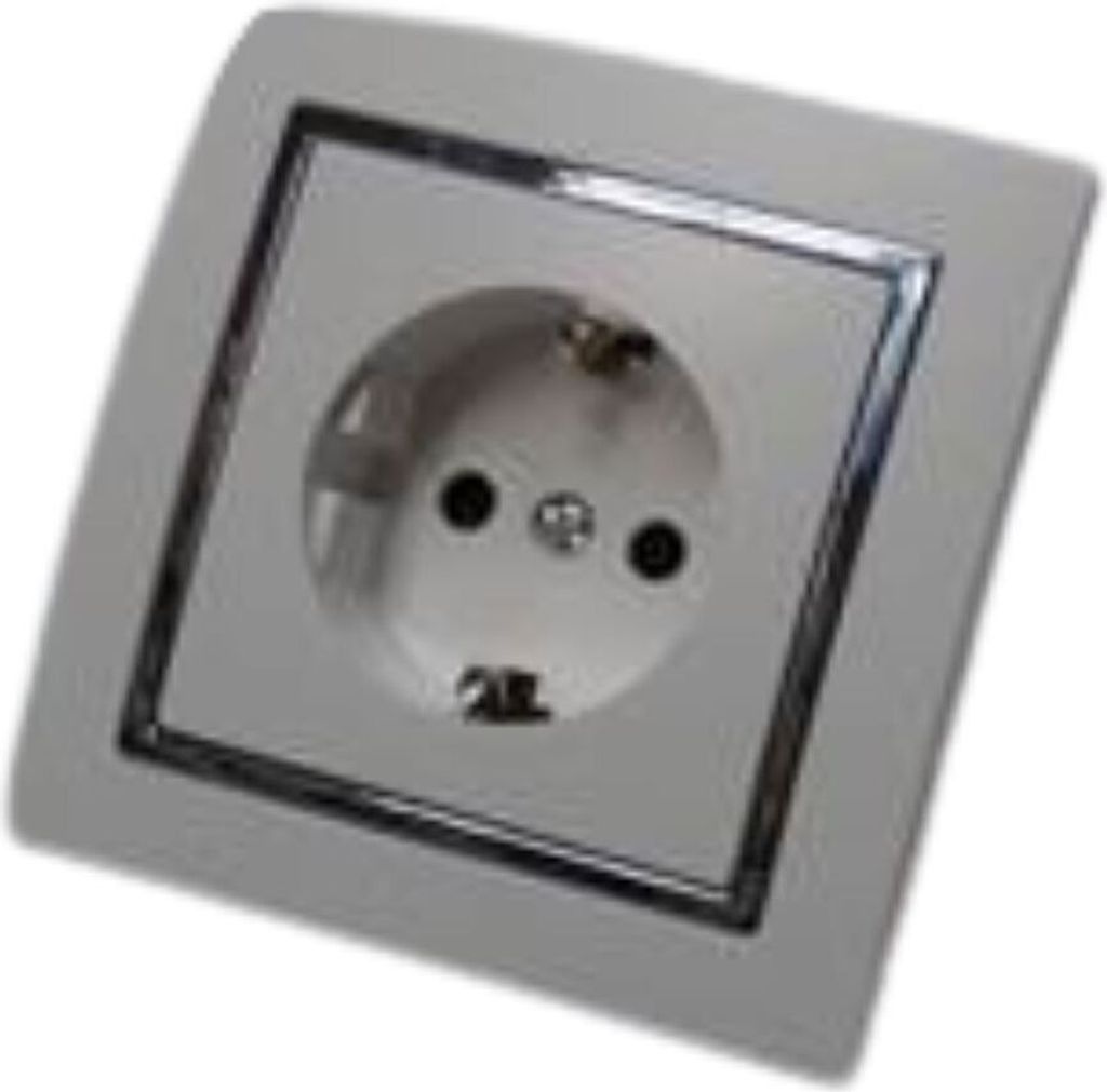 5753 Levina S Schuko Steck Dose silberner Rand 16 Ampere Produktbild 
