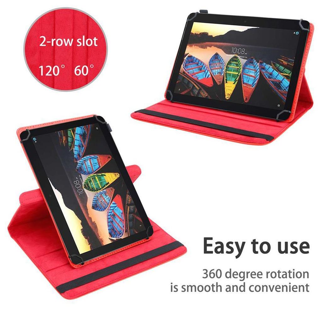 Cadorabo Hülle Für Lenovo Tab 3 10 Business – 10.1 Zoll, Kunstleder, 360° Standfunktion