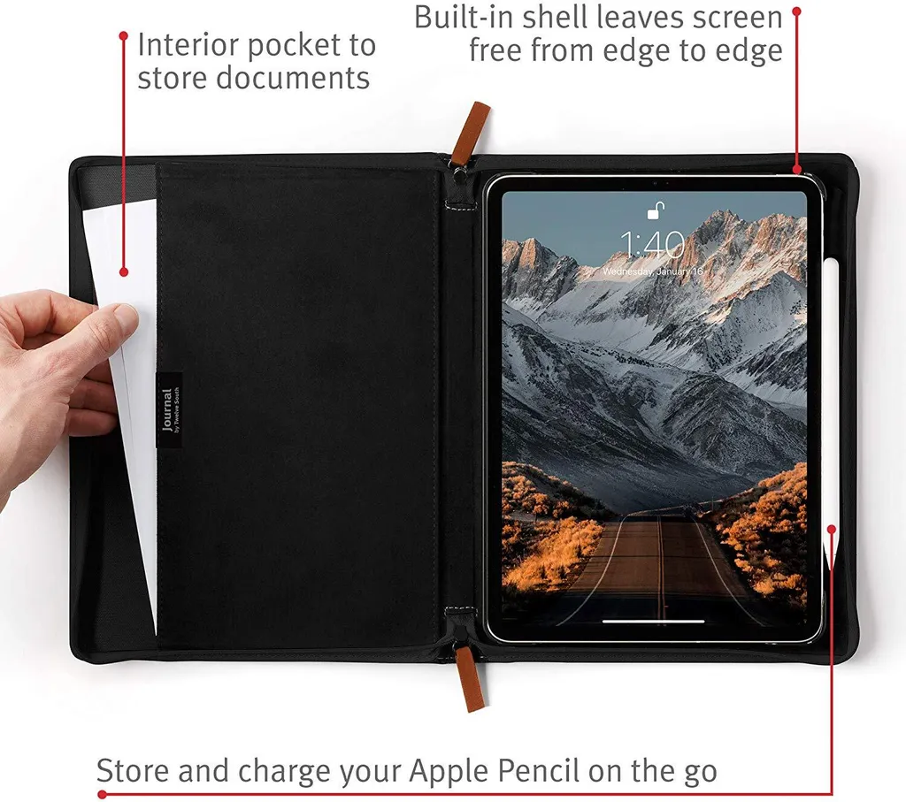 Twelve South Booktype compatibile con iPad Pro 12.9 (2018) - Hellbraun - 21