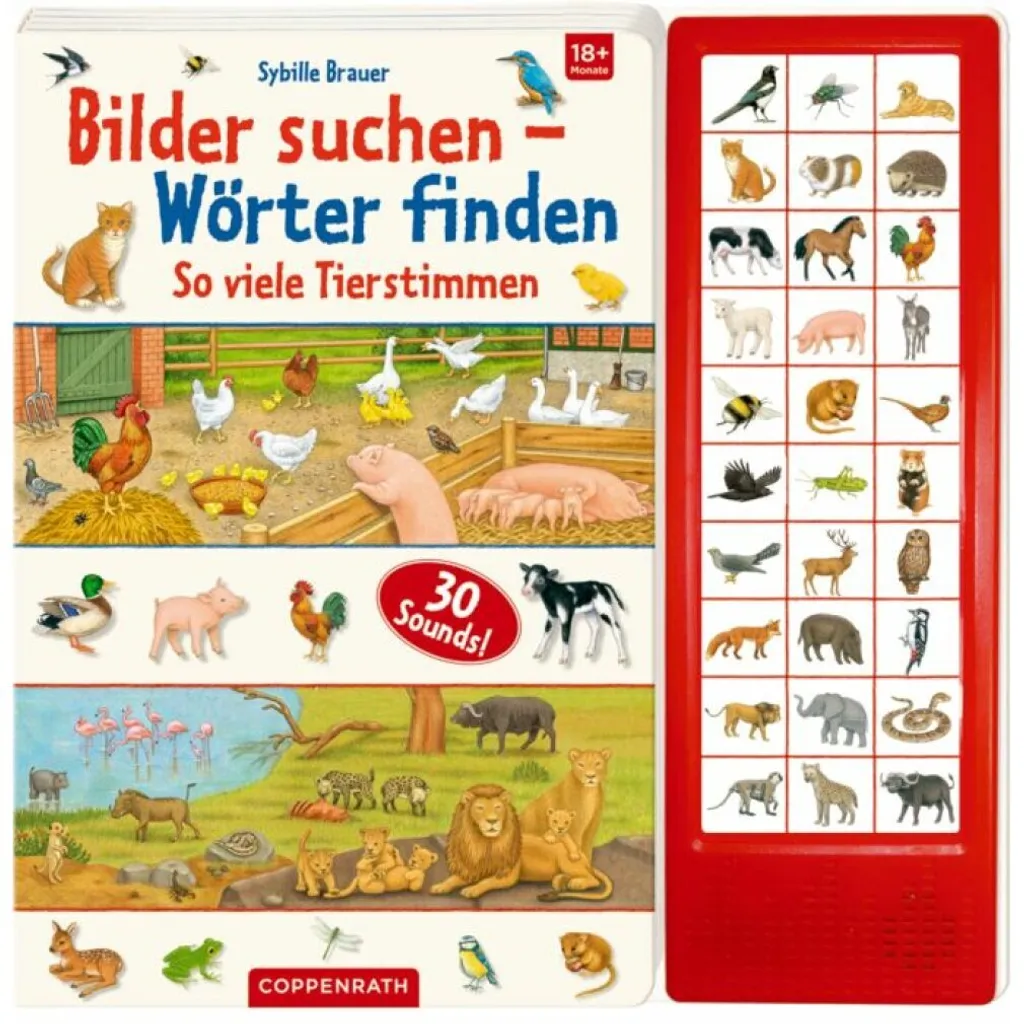 Livre d'éveil sonore pour enfants - Apprendre les cris des animaux Zoo