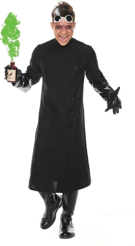 Psycho Wissenschaftler Kostüm - für Fasching Größe: XXL