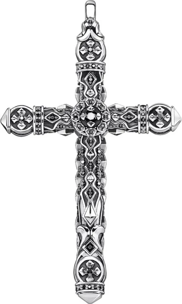 Pendentif Thomas Sabo PE902 Serti de Pierres Colorées en Argent Massif