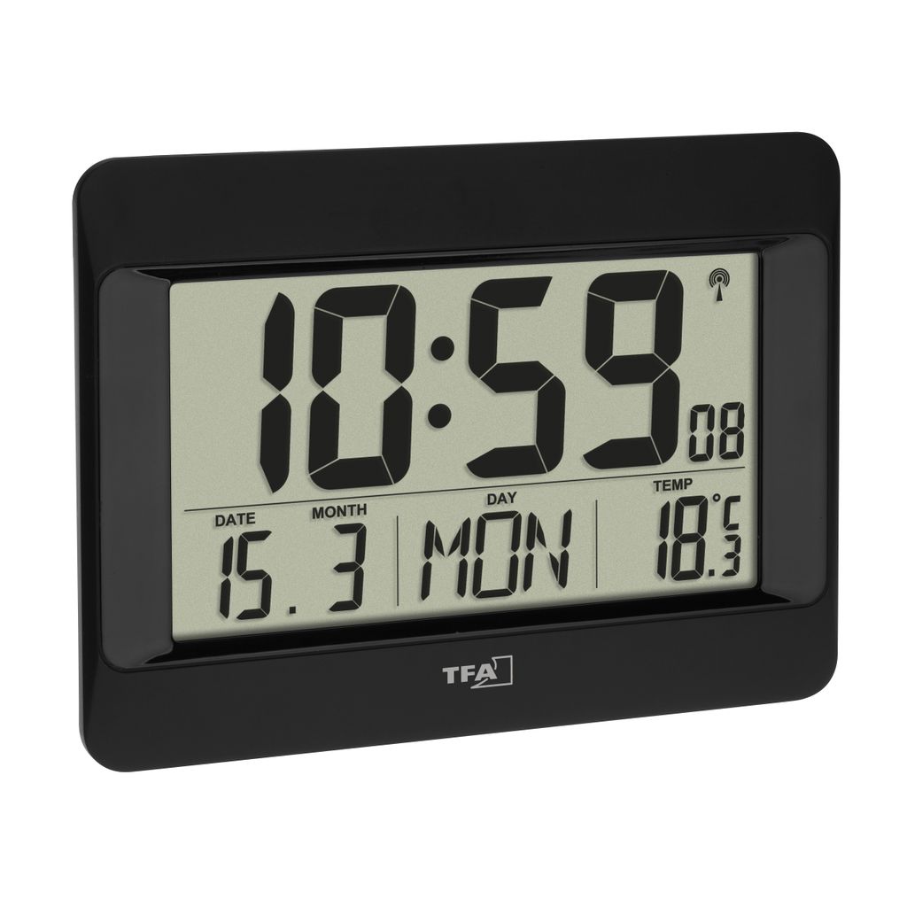 Horloge radio TFA noire Image du produit 