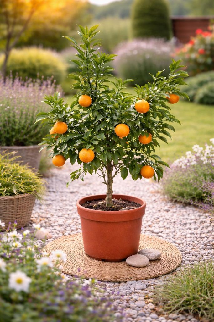 Mandarinenbaum ca. 60 cm – Citrus reticulata – Zitrusbaum klein, Orangenbaum, mediterrane Zimmerpflanze & Kübelpflanze