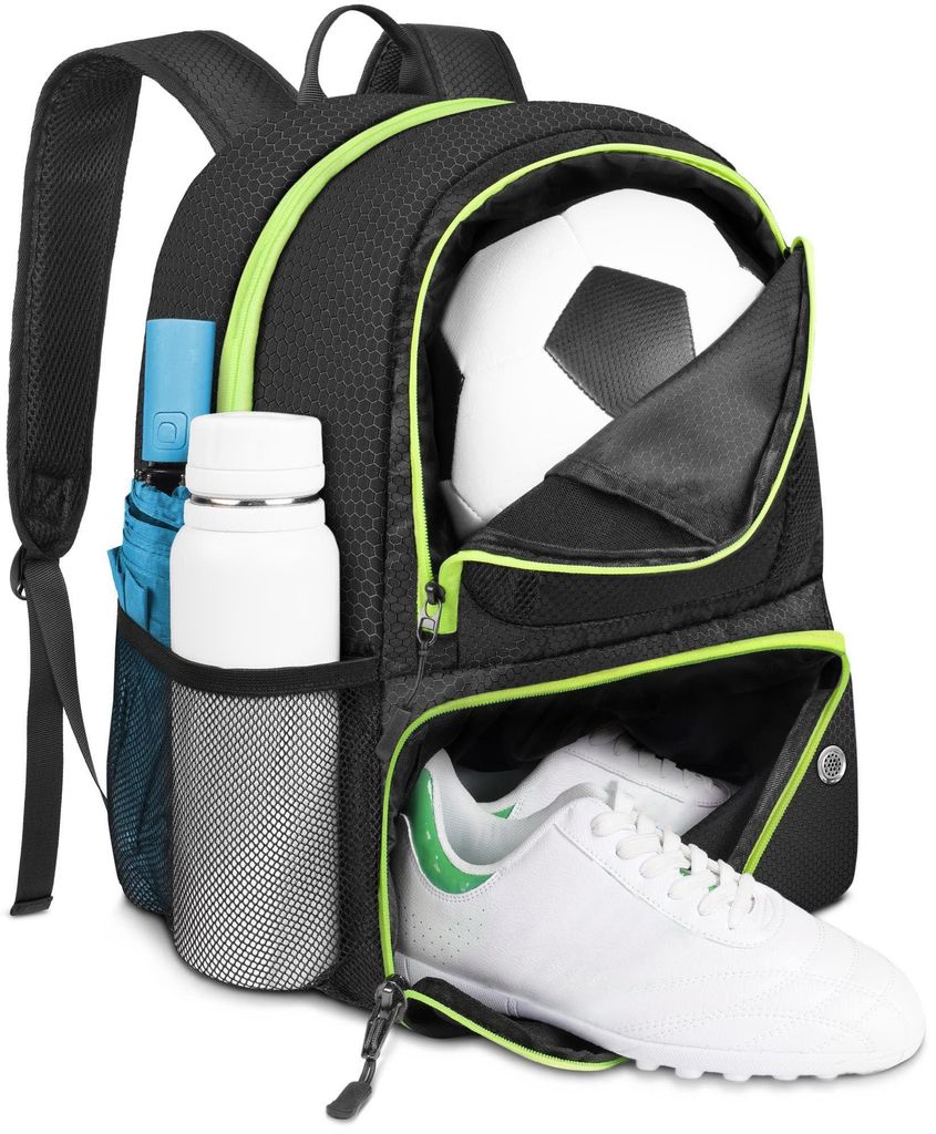 Zaino da calcio leggero - Borsa sportiva idrorepellente - Immagine del prodotto 