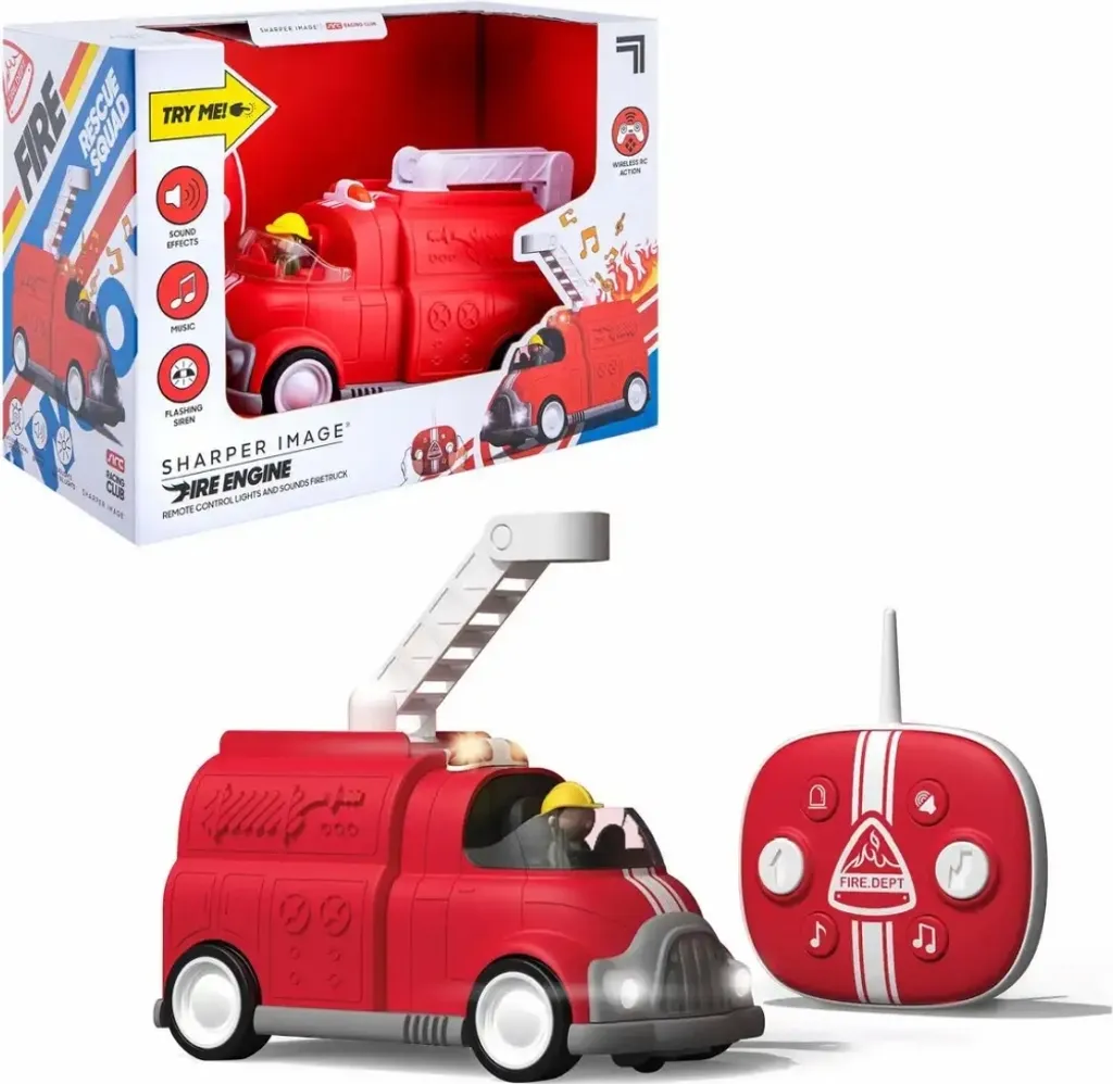 Camion de pompiers réaliste pour enfant : le cadeau idéal avec sirène