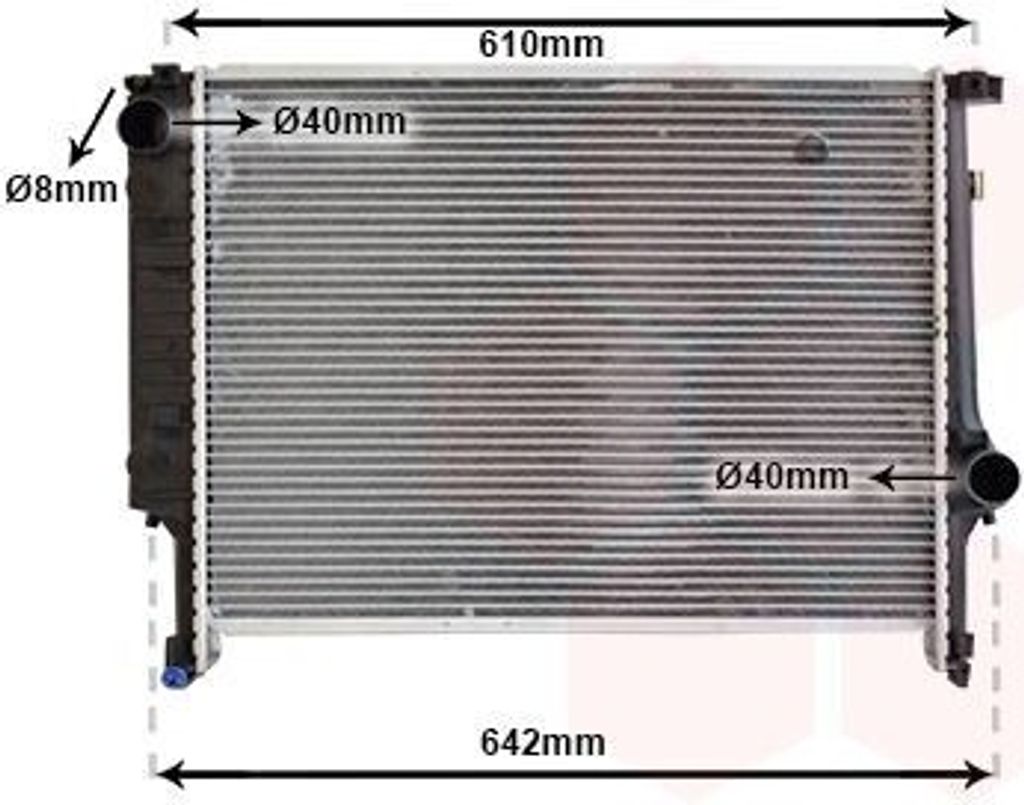 VAN WEZEL 06002132 - OE 17112227281 Kühler, Motorkühlung für Z3 (E36), 3er (E36)