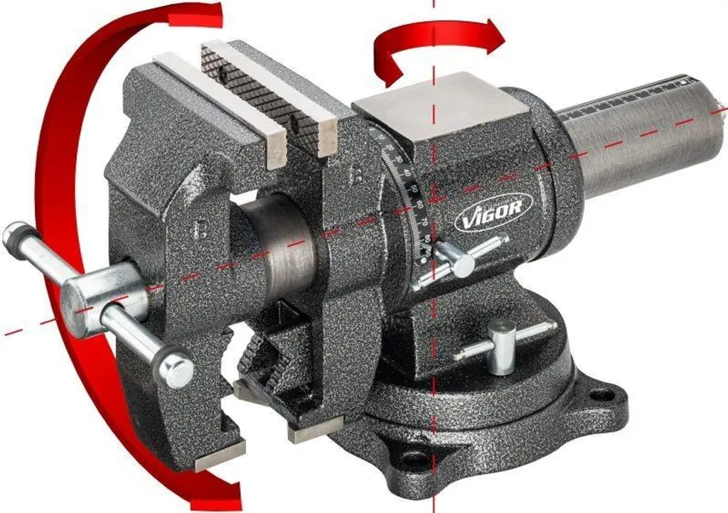 Étau VIGOR V6150N orientable à 360 degrés horizontale et verticale - 9