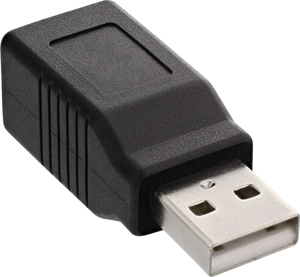 InLine USB 2.0 Adapter, Stecker A auf Buchse B, USB 2.0 A Produktbild 