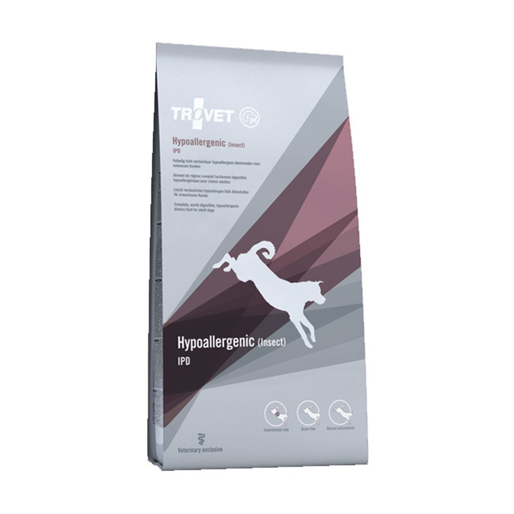 TROVET Hypoallergenic IPD with insect - Trockenfutter für Hunde - 3 kg