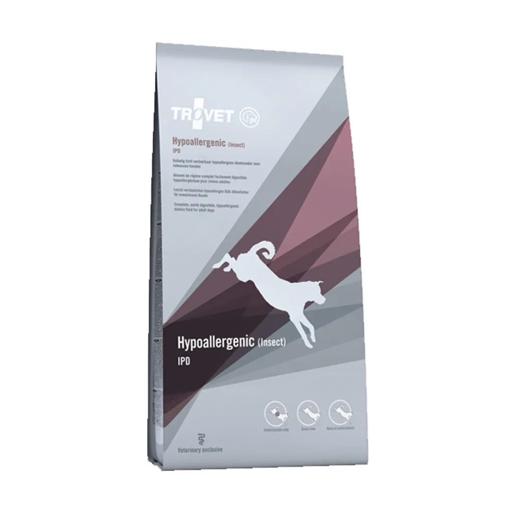 Stop aux Allergies Canines avec TROVET IPD Hypoallergénique Insecte 3kg