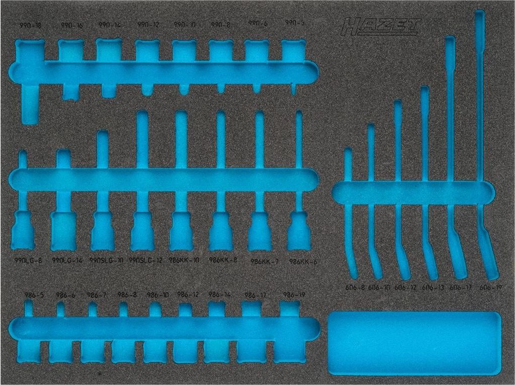 Hazet 2-Komponenten Weichschaumeinlage 163-367L, (LxB) 519 x 392 mm