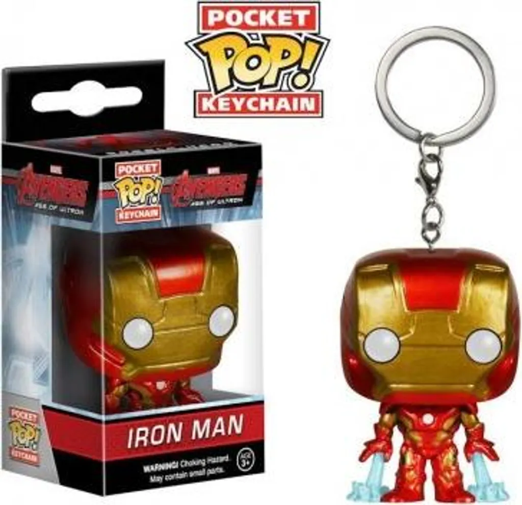 Porte-clés Iron Man Marvel Avengers Figurine Funko Pocket POP! Rouge