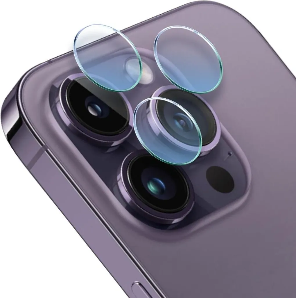 Cover fotocamera ibrida per iPhone 14 Pro Max, trasparente
