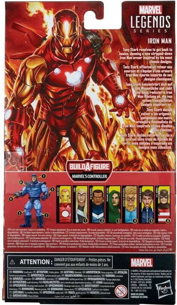 Hasbro Marvel Legends Series Iron Man Figurine de Collection 16cm - 11
