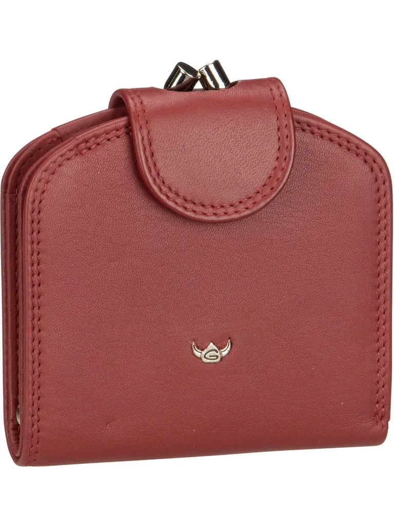 Portafoglio RFID Golden Head Polo Rosso - Nappa Bovina Certificata - 14