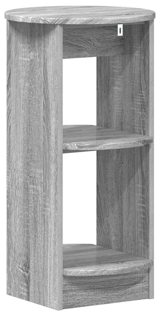 Meuble d'appoint gain de place Sonoma gris 40x40x75 cm montage facile