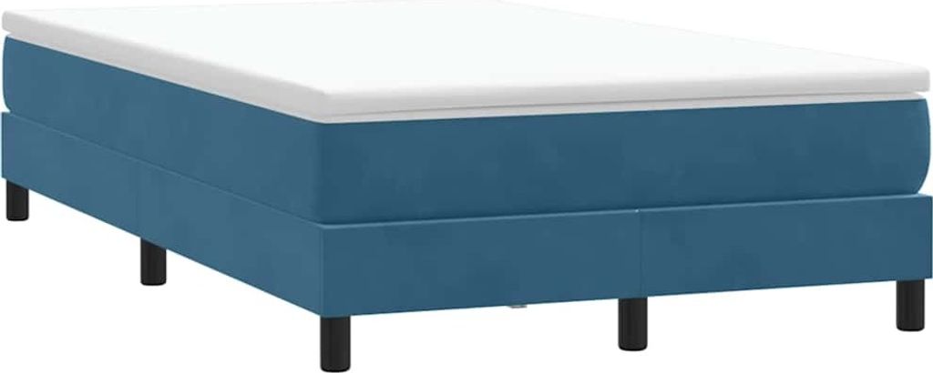 Maison Exclusive - Boxspringbett ohne Matratze Dunkelblau 120x210 cm Samt