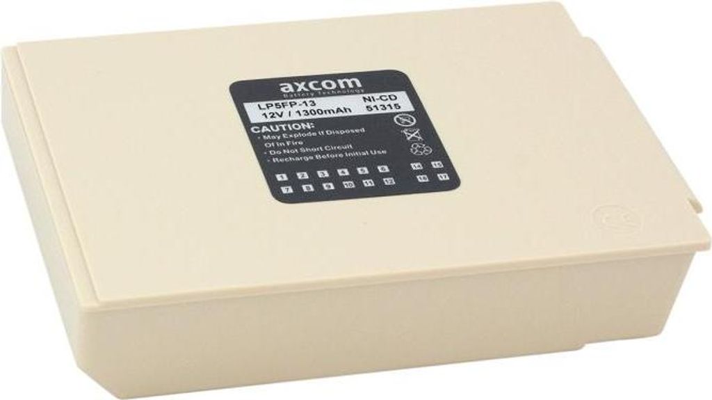 NiCd Akku für Physio Control LIFEPAK 5/LIFEPAK 10 - 12V/1,8Ah
