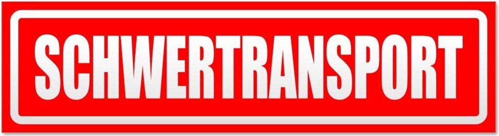 Kiwistar Schwertransport invertiert Magnetschild Schild magnetisch - 60cm Rot - Magnetfolie für Auto PKW Kfz