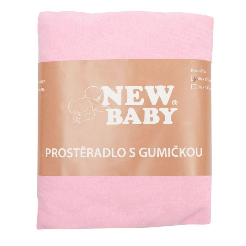 Jersey Betttuch New Baby 120x60 rosa