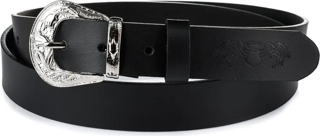 Ceinture Cuir Véritable Noir Beltimore krau61black105 Boucle Robuste