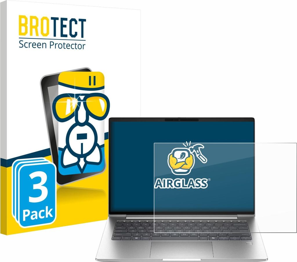 3x BROTECT Schutzglas für HP ProBook 4 G1i 16" Schutzfolie Panzer Folie Glas Display Schutz klar