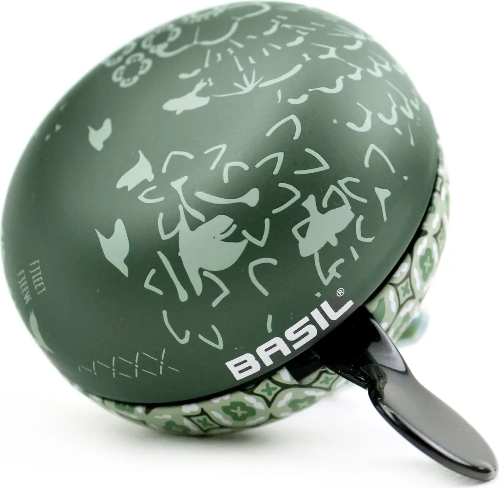 Grosse Cloche De Vélo Basil – Big Bell – 80 Mm – Charbon (gris Foncé) – Neuve