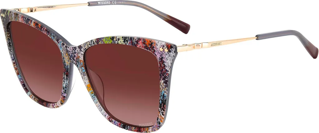 Solaires Missoni MIS 0106/S motif multicolore et verres violet brun