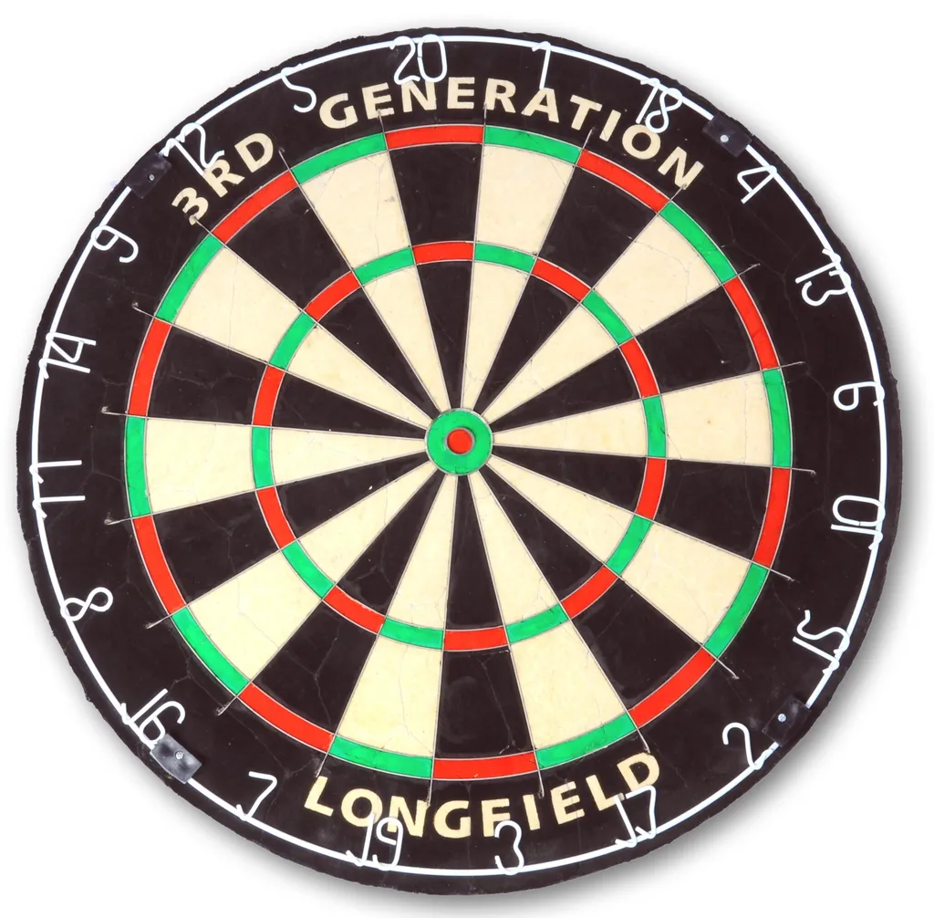 Jeu de Fléchettes Longfield 3ème Génération - Cible Traditionnelle Sisal